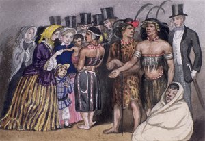Encuentro con los zulúes en Londres, 1853 de Jemima Blackburn