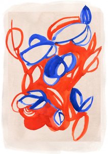 Flora abstracta y vibrante de Jenja Braun