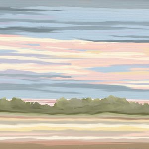 Resplandor del horizonte en tonos pastel de Jenna Alheit