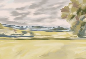 Paisaje de colinas onduladas de Jenna Alheit
