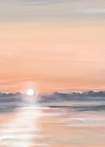 Sereno reflejo del atardecer de Jenna Alheit