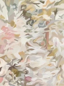 Abstracto floral en tonos suaves de Jenna Alheit