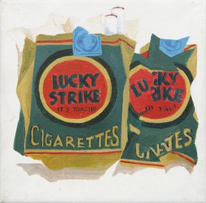 Paquetes Lucky Strike verdes (acrílico) de Jennifer Abbott