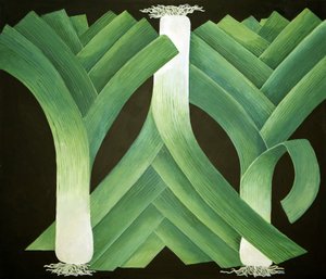 Puerros, 2014 (acrílico sobre lienzo)