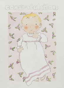 Nueva niña (acuarela) de Jennifer Abbott