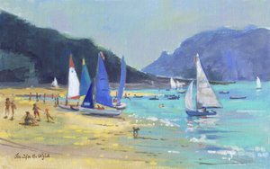 Veleros de Salcombe (óleo sobre lienzo)