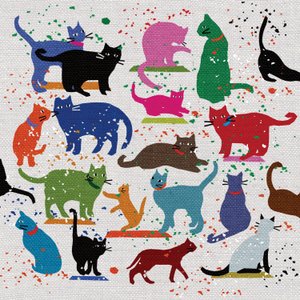 Cat Love, 2022 (técnica mixta) de Jenny Frean