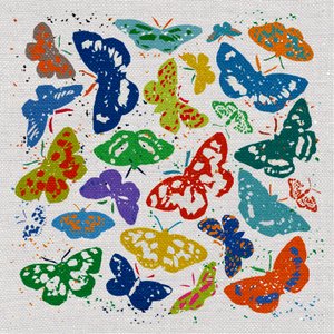 Dancing Butterflies, 2022 (técnica mixta) de Jenny Frean