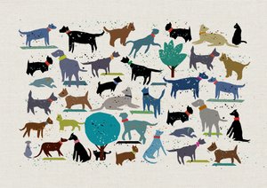 Dog Love, 2024 (técnica mixta) de Jenny Frean