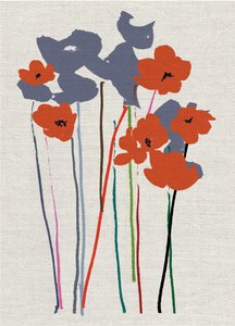 Amapolas impresas de Jenny Frean