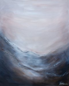 Horizonte marítimo brumoso de Jenny Nielsen