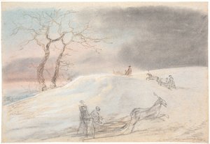 Paseo en trineo en escarcha de Jens Juel