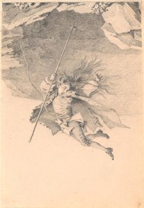 Niels Klim cayendo al inframundo de Jens Juel