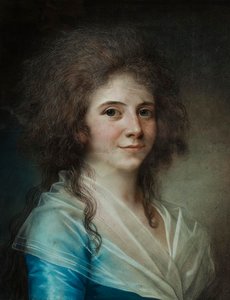 Retrato de la dama de compañía Wilhelmine Bertouch de Jens Juel