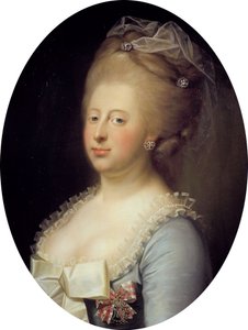 Retrato de la reina Carolina Matilde de Dinamarca de Jens Juel