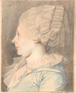 Retrato de Anne Cathrine Maaløe, nacida Basse. Perfil hacia la izquierda de Jens Juel