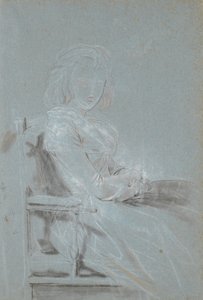 Estudio para el retrato de Ulrike Elenora Wedel Jarlsberg, nacida Brockdorff de Jens Juel