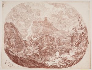 Paisaje fantástico italiano de Jens Petersen Lund