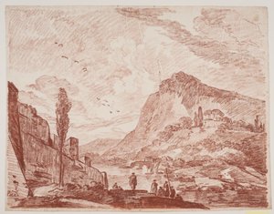 Paisaje fantástico italiano de Jens Petersen Lund