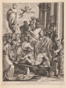 Martelaarschap van H. Erasmo El martirio más cruel de los dioses Erasmo. (título en el objeto) de Jerôme David