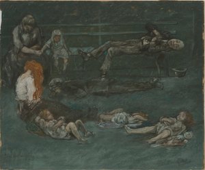 Banco del parque por la noche