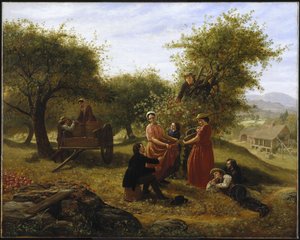 Recolección de manzanas de Jerome Thompson