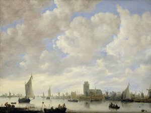 Vista del Merwede en Dordrecht, c.1660