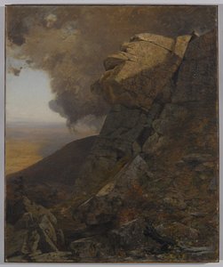 Un acantilado en los Kaatskills, c.1863 de Jervis McEntee