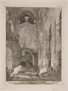 El interior de la iglesia de Santa Catalina en Hamburgo de Jes Bundsen