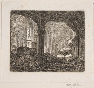 Interior de la misma ruina 1806 de Jes Bundsen