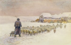 Trayendo el rebaño, 1901