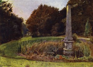 Casa Chiswick, El Obelisco en la piscina