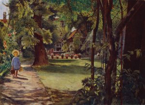 Casa Kelmscott, El Jardín, mirando desde el río