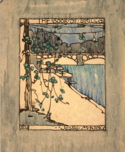 Frontispicio de "The Book of Bridges", c.1911 (acuarela y tinta sobre papel)