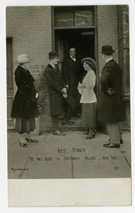 Adele Kennedy, la única guía de Greenwich Village, Nueva York, EE.UU. de Jessie Tarbox Beals