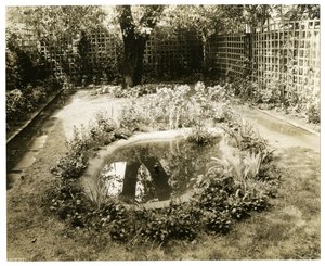 Jardín de la Sra. W H Wells, 265 W 11th, Greenwich Village, Nueva York, EE.UU., c.1936-37