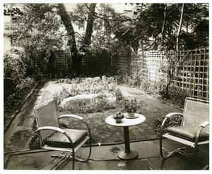 Jardín de la Sra. W H Wells 265 W 11th, Greenwich Village, Nueva York, EE.UU., c.1936-37