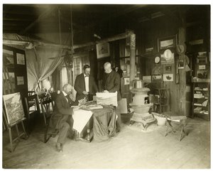 De izquierda a derecha: Cullen Yates - oculto - Walter Dean, c.1905-11 de Jessie Tarbox Beals