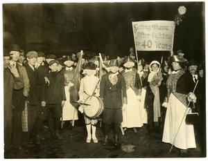 Desfile por el sufragio, Greenwich Village, Nueva York, EE.UU. de Jessie Tarbox Beals