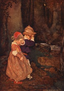 The Babes In The Wood (litografía en color) de Jessie Willcox Smith