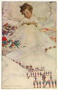 El país de la contraportada (litografía en color) de Jessie Willcox Smith