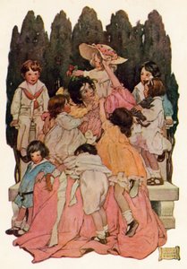 A la tía (litografía en color) de Jessie Willcox Smith