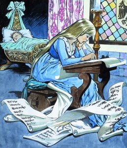 La hija del molinero y su hijo, del Cuento de Rumpelstiltskin de Jesus Blasco