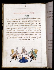 Libro de Oración (12,7 x 8,8 cm) Bambeg 1773. Al final de la oración para el neo (Día de la Luna Nueva) - Museo Judío en Basilea, Suiza de Jewish School