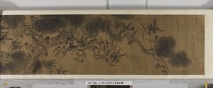 Cien pájaros (tinta y colores sobre seda) de Jiang (after) Tingxi