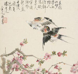 Un par de golondrinas, 1857 de Jin Yuan