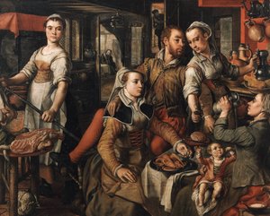 Alegoría de la Negligencia Alegoría de la Imprudencia, 1563 de Joachim Beuckelaer