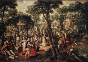 Fiesta en el campo de Joachim Beuckelaer or Bueckelaer