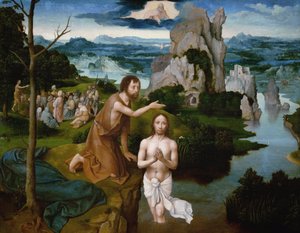 El Bautismo de Cristo (detalle)