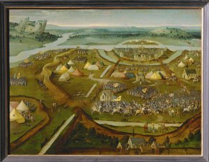 La batalla de Pavía ... de Joachim Patinir